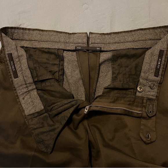 Pt01 Men’s Tobacco Brown Cotton Pants - Picture 2 of 5